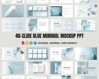 Minimal Business Presentation Template: 40-Slide Clean Design (PPTX)