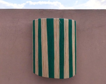 raffia wall light , wall decor lighting in raffia , raffia sconce