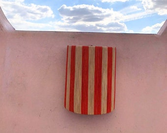 raffia wall light , wall decor lighting in raffia , raffia sconce