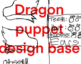 paper dragon/dragon puppet design base