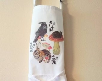 Cottagecore Forest Creatures Apron