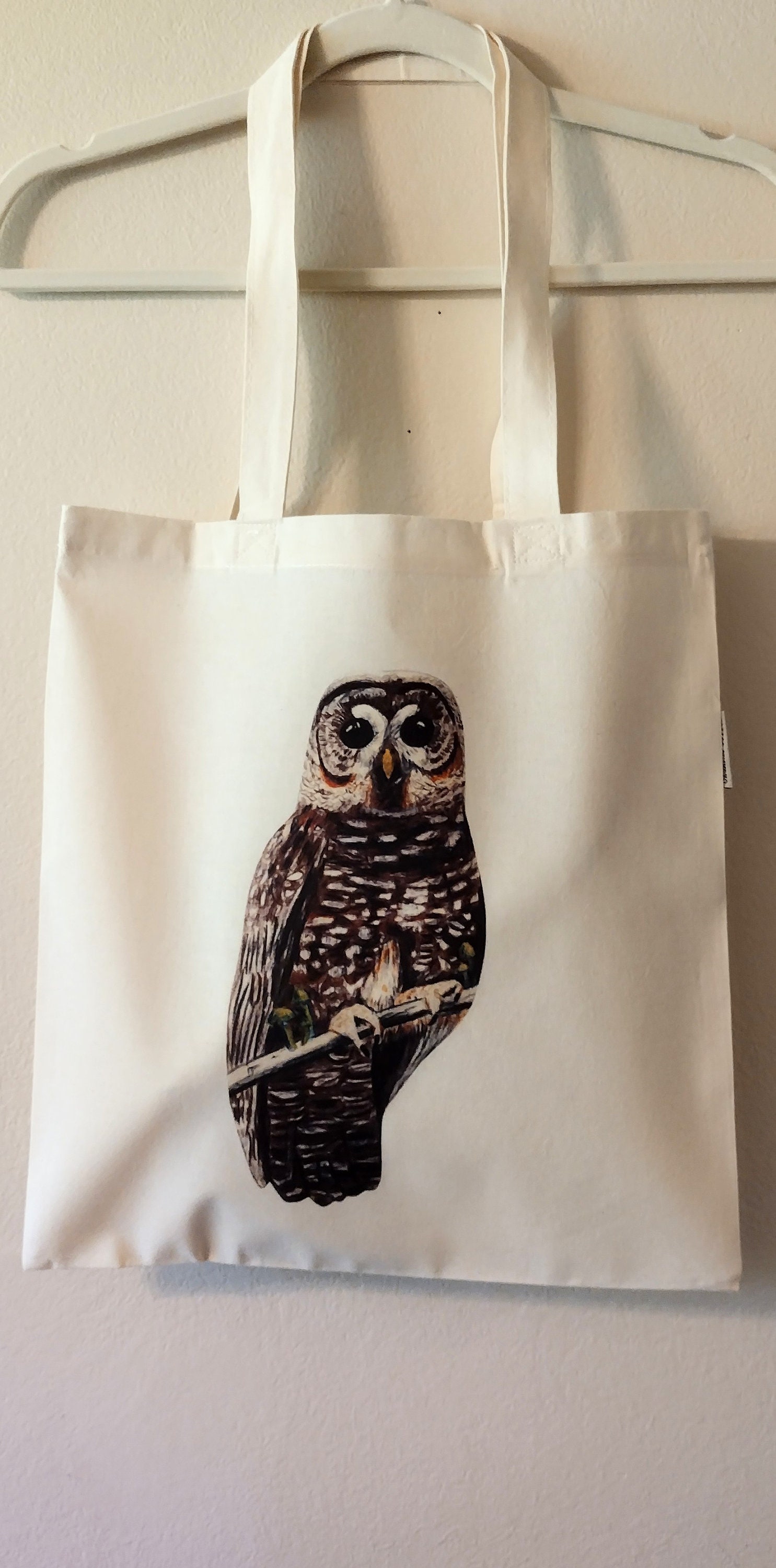 Spotted Owl Organic Cotton Tote Bag