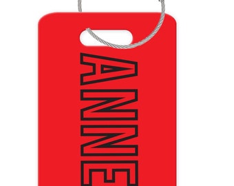 Personalized Monogram Luggage Tag: Custom Bag Tag, Travel Gift