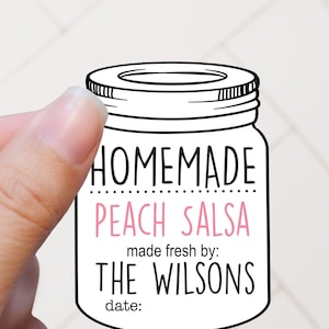 Waterproof Mason Jar Labels, Personalized Canning Stickers, Custom  Stickers