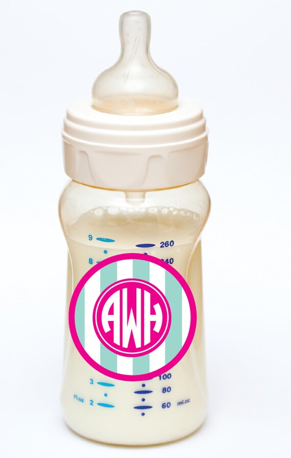 Monogrammed WATERPROOF labels daycare baby bottle baby name Etsy