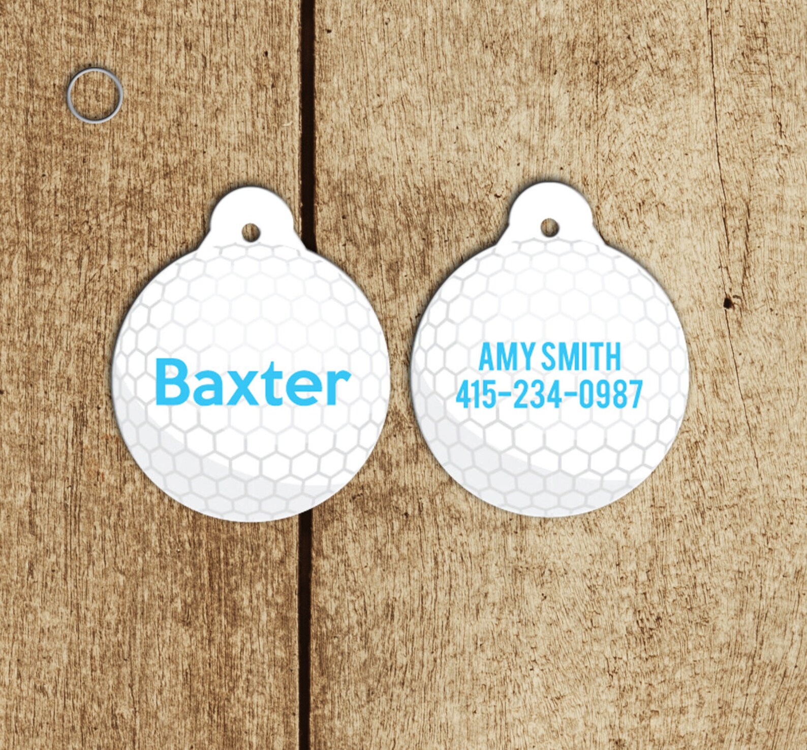 Personalized Pet Tag Golf Ball Dog Tag Pet ID Tag Dog Tag Etsy