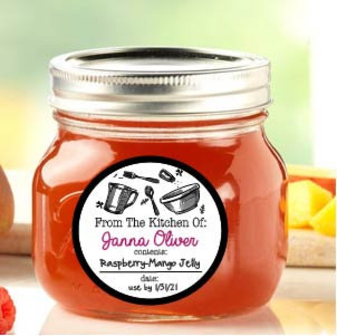 Waterproof Jar Labels Personalized Mason Jar Stickers Jar Etsy