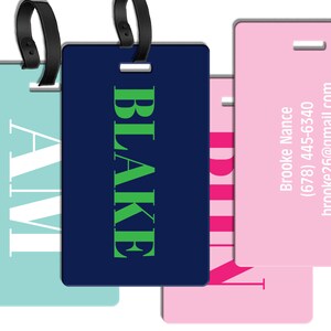 silkmilk Custom Luggage Tag Personalized Your Own Text, Customized Travel  Suitcases Labels Tags with…See more silkmilk Custom Luggage Tag  Personalized