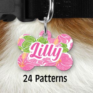 Personalized Dog Tag: Double-Sided Custom Pet ID, Bone or Circle