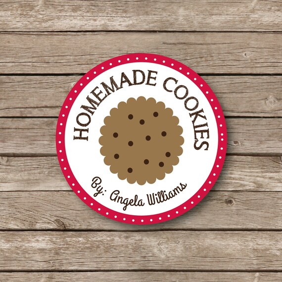 Items Similar To Personalized Stickers Homemade Cookie Stickers 