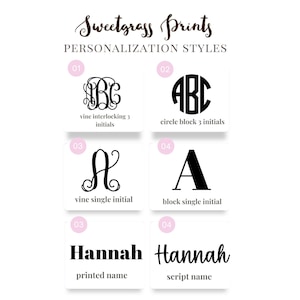 Monogram Round Luggage Tag, Custom Metal Bag Tag, Double Sided Suitcase Tag, Preppy Travel image 5