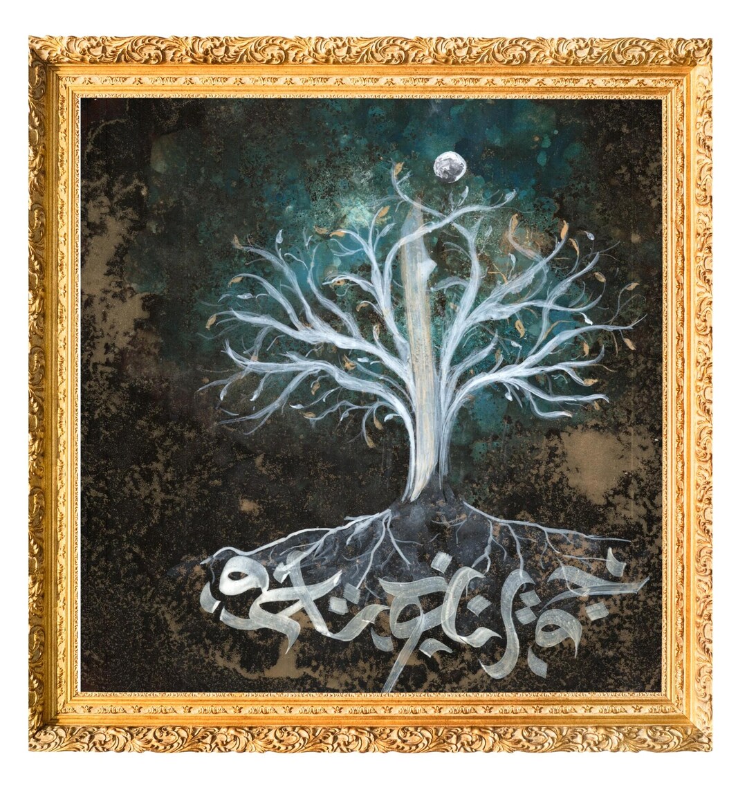 Magical Tree Art Print: Calligraphy Roots, High-resolution (digital ...
