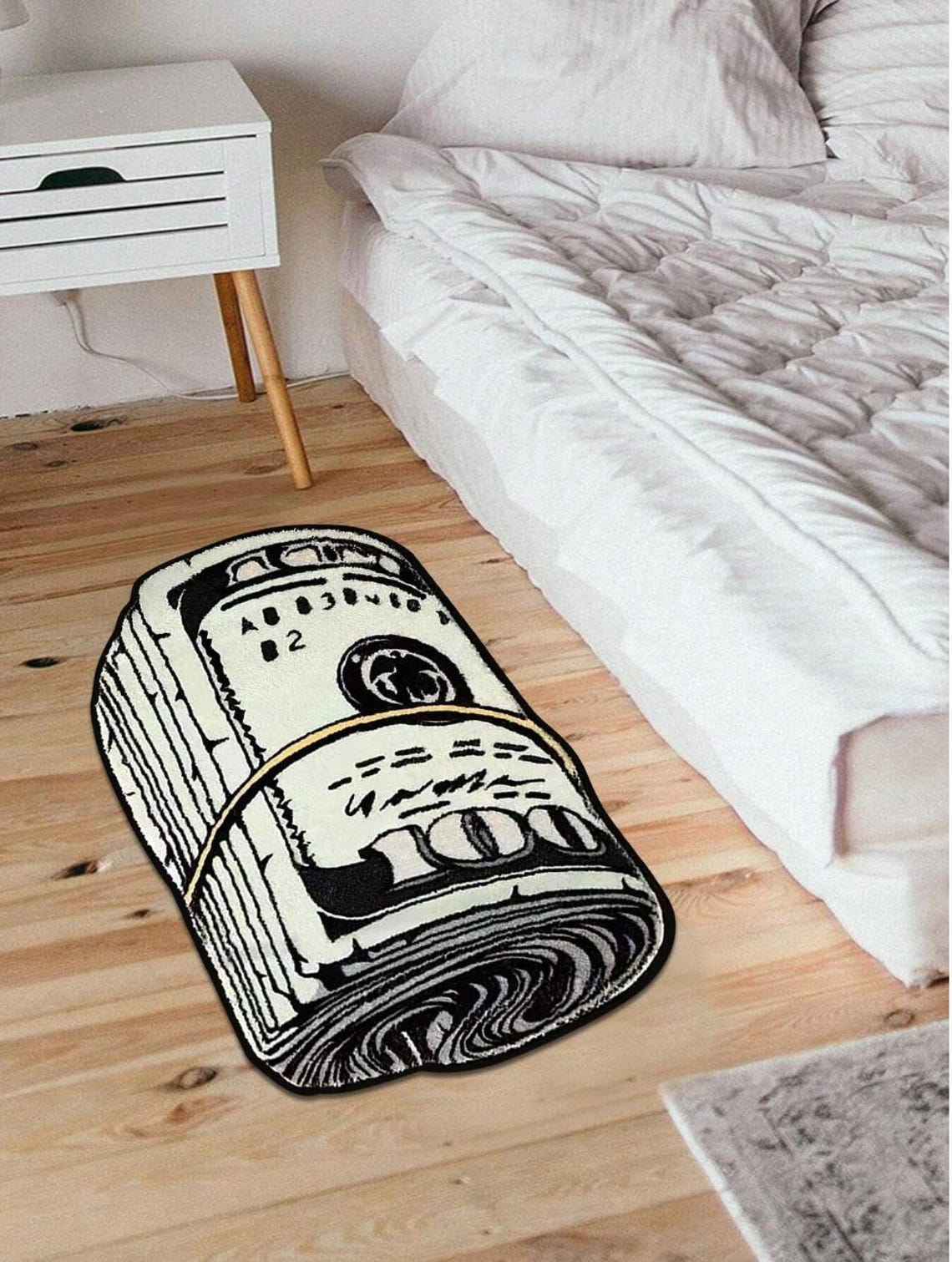 Trendy Dollar Bill Print Rug - Bold Statement Decor for Modern Spaces ...