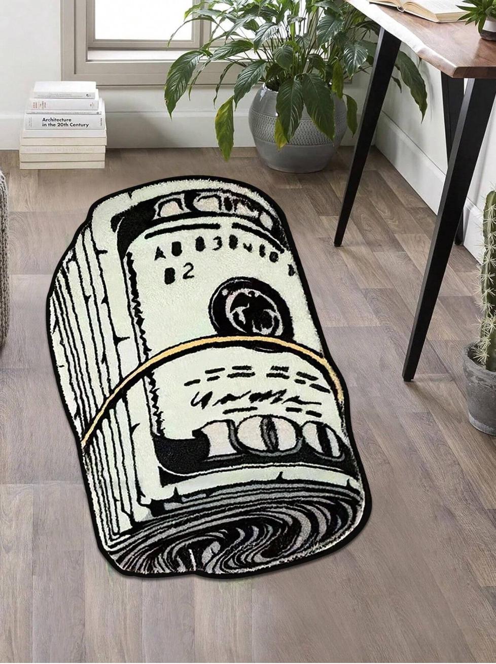 Trendy Dollar Bill Print Rug - Bold Statement Decor for Modern Spaces ...