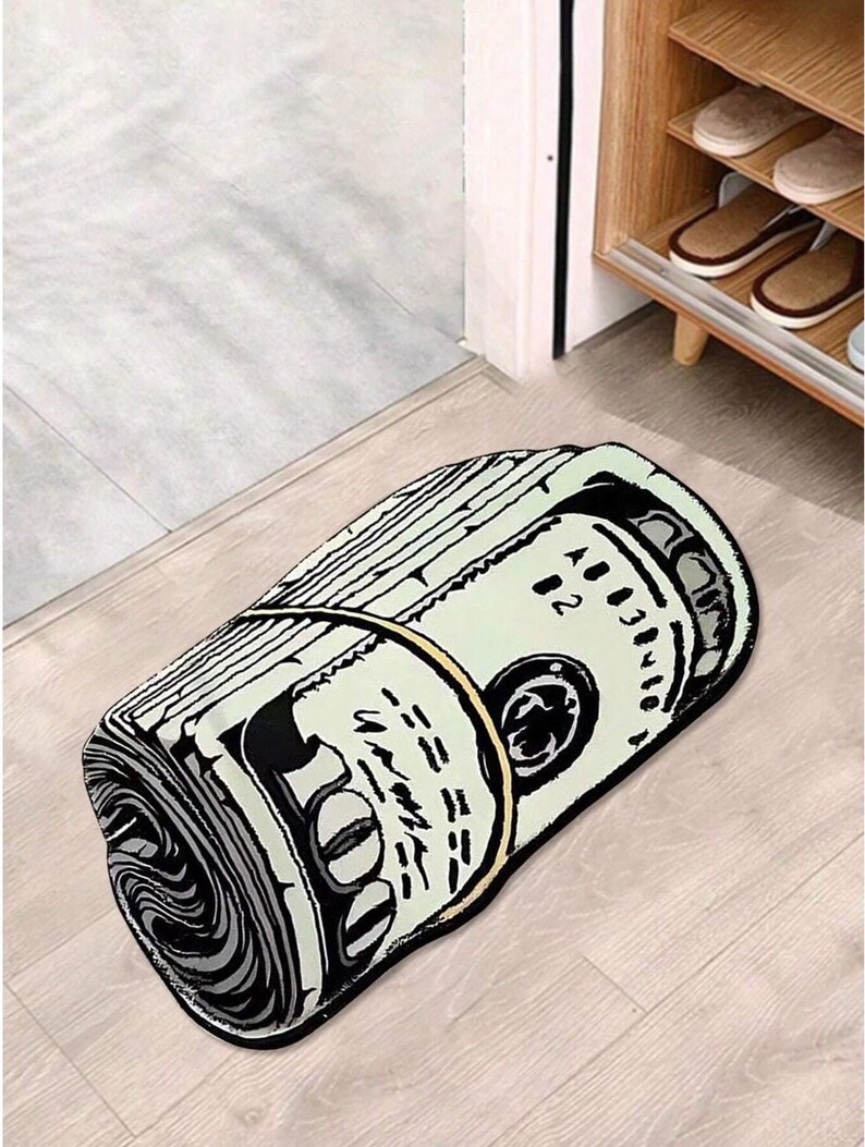 Trendy Dollar Bill Print Rug - Bold Statement Decor for Modern Spaces ...