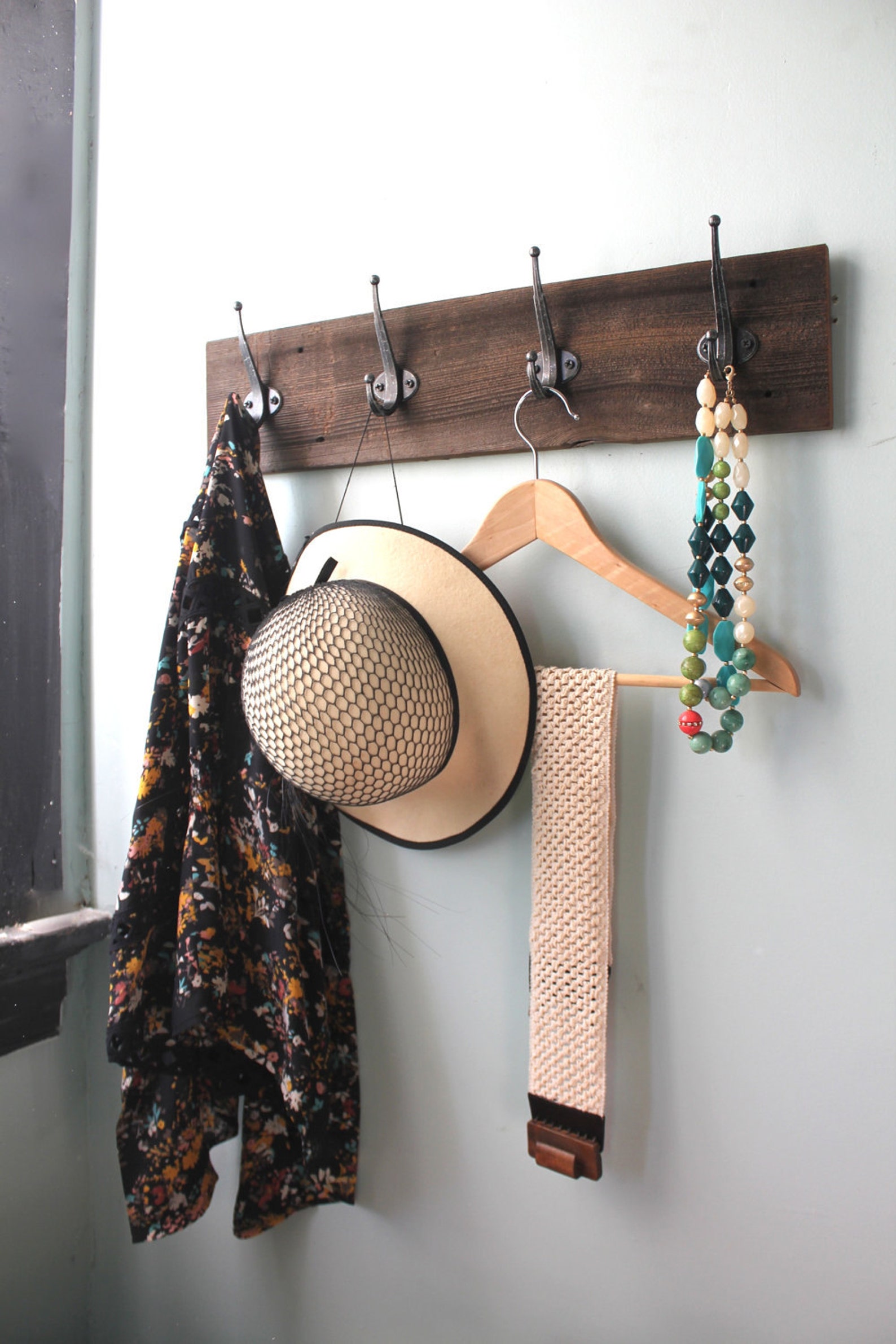 Reclaimed Wood Coat Hanger Etsy