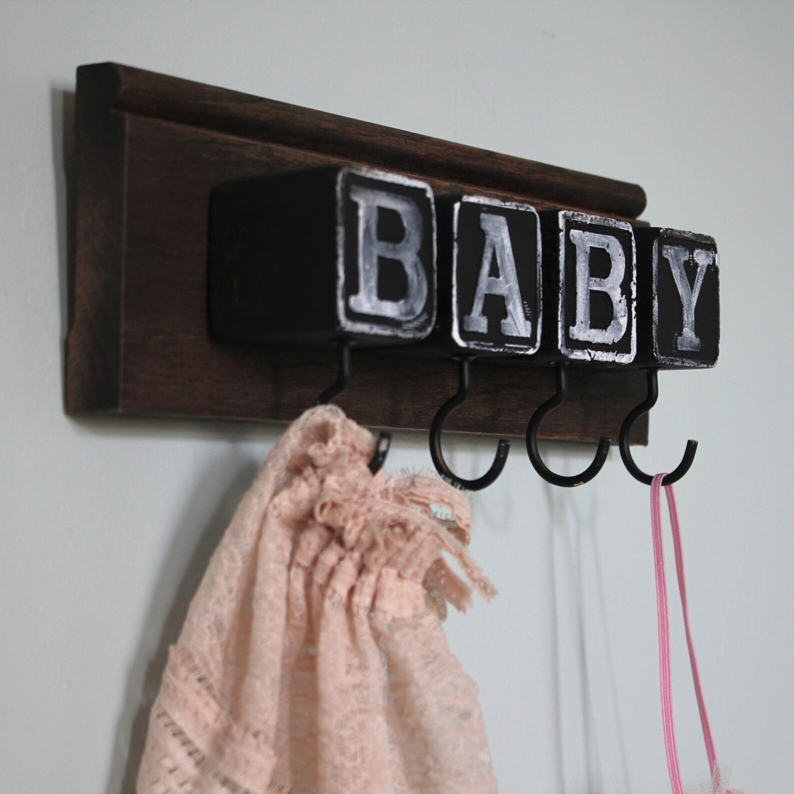Graphic Type Baby Block Rack Room Sign - Etsy