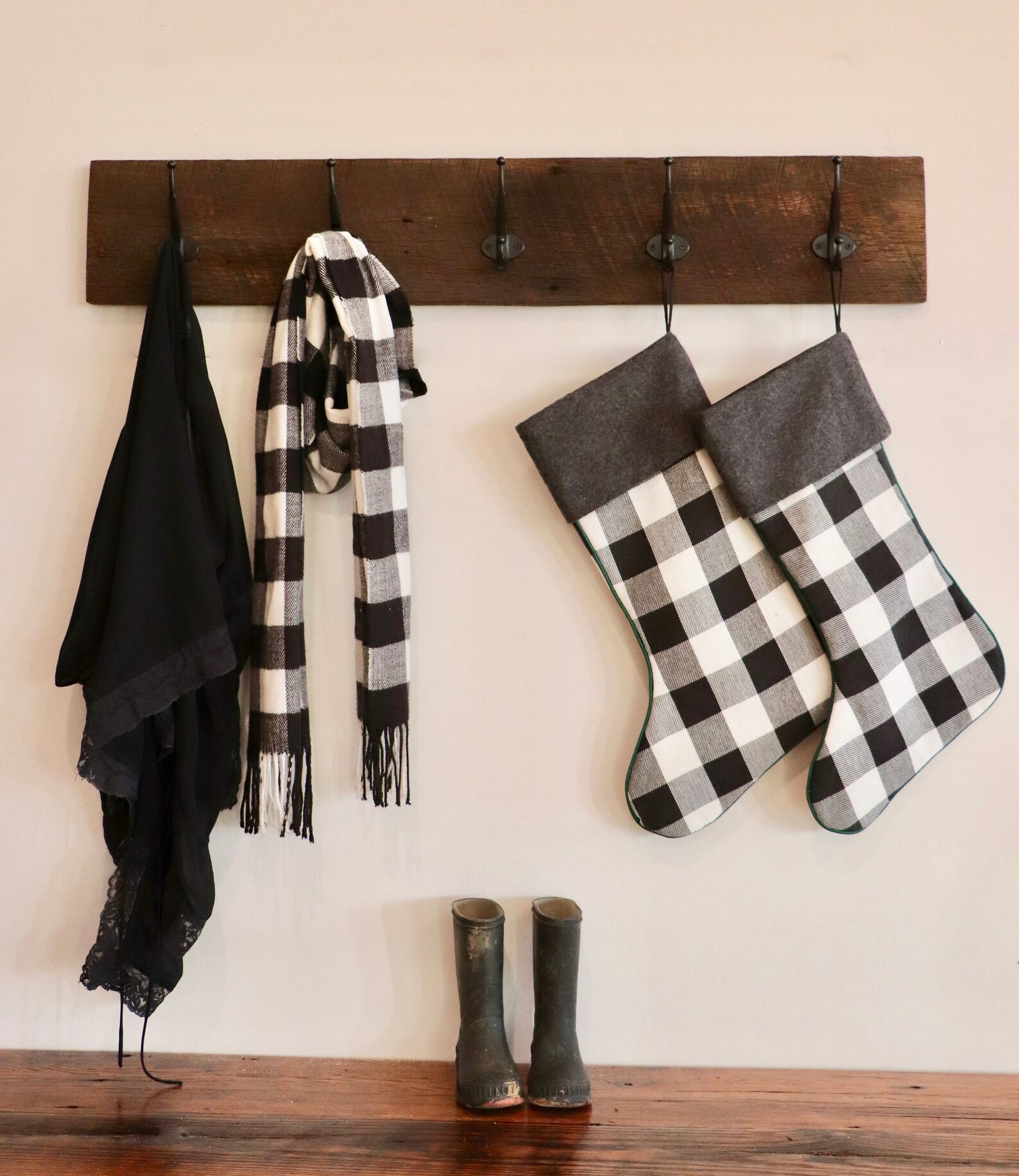 Reclaimed Barn Wood Coat Rack Etsy