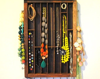 Small wooden Necklace Display