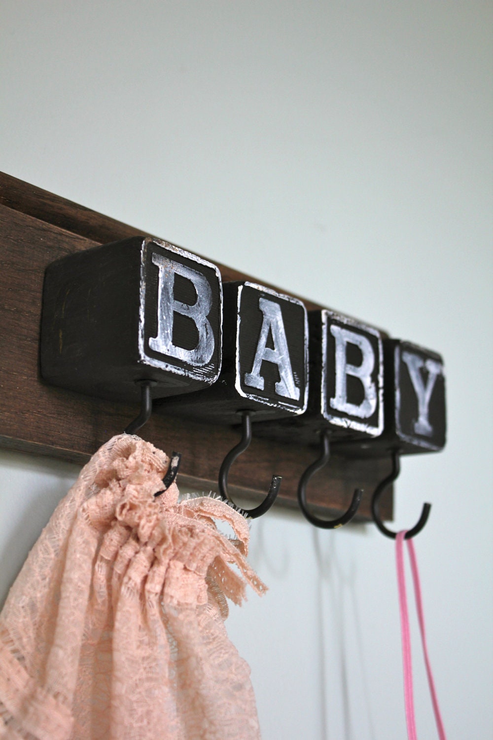 Graphic Type Baby Block Rack Room Sign - Etsy