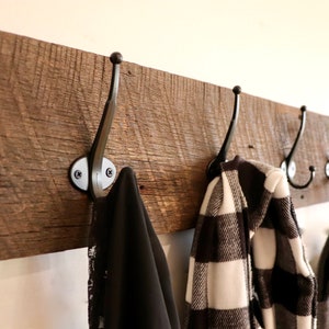 Reclaimed Barn Wood Coat Rack image 9