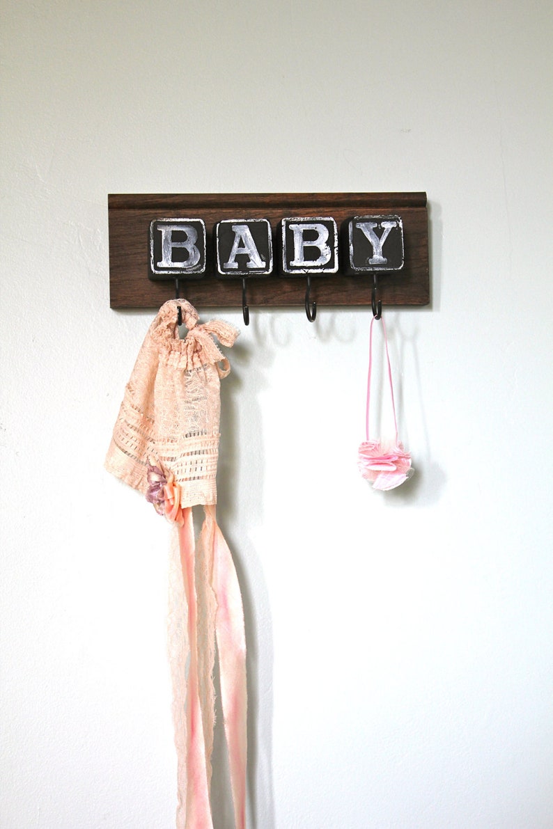 Graphic type Baby Block Rack room sign image 4