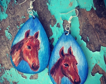 Kentucky Derby Horse Earrings