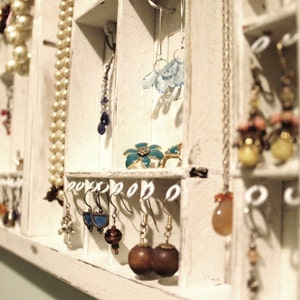 Printers Drawer Jewelry Display White distressed image 4