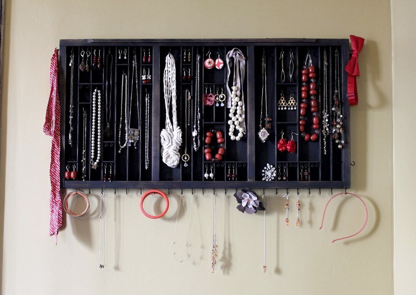 Wall Hanging Printers Drawer Jewelry Display Etsy