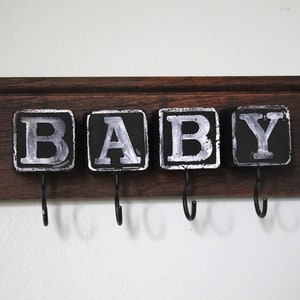 Graphic type Baby Block Rack room sign image 3