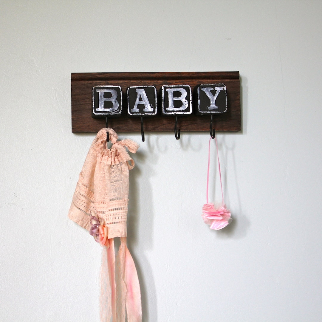 Graphic Type Baby Block Rack Room Sign - Etsy