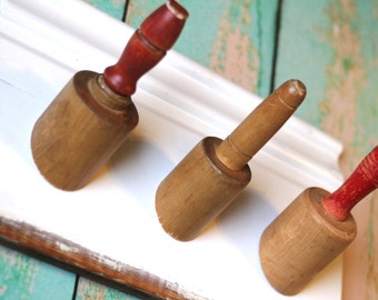 Red Rolling Pin Hook Rack