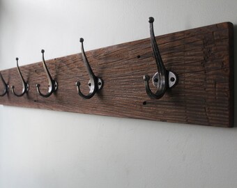 Rustic Reclaimed Barn Wood Coat Rack