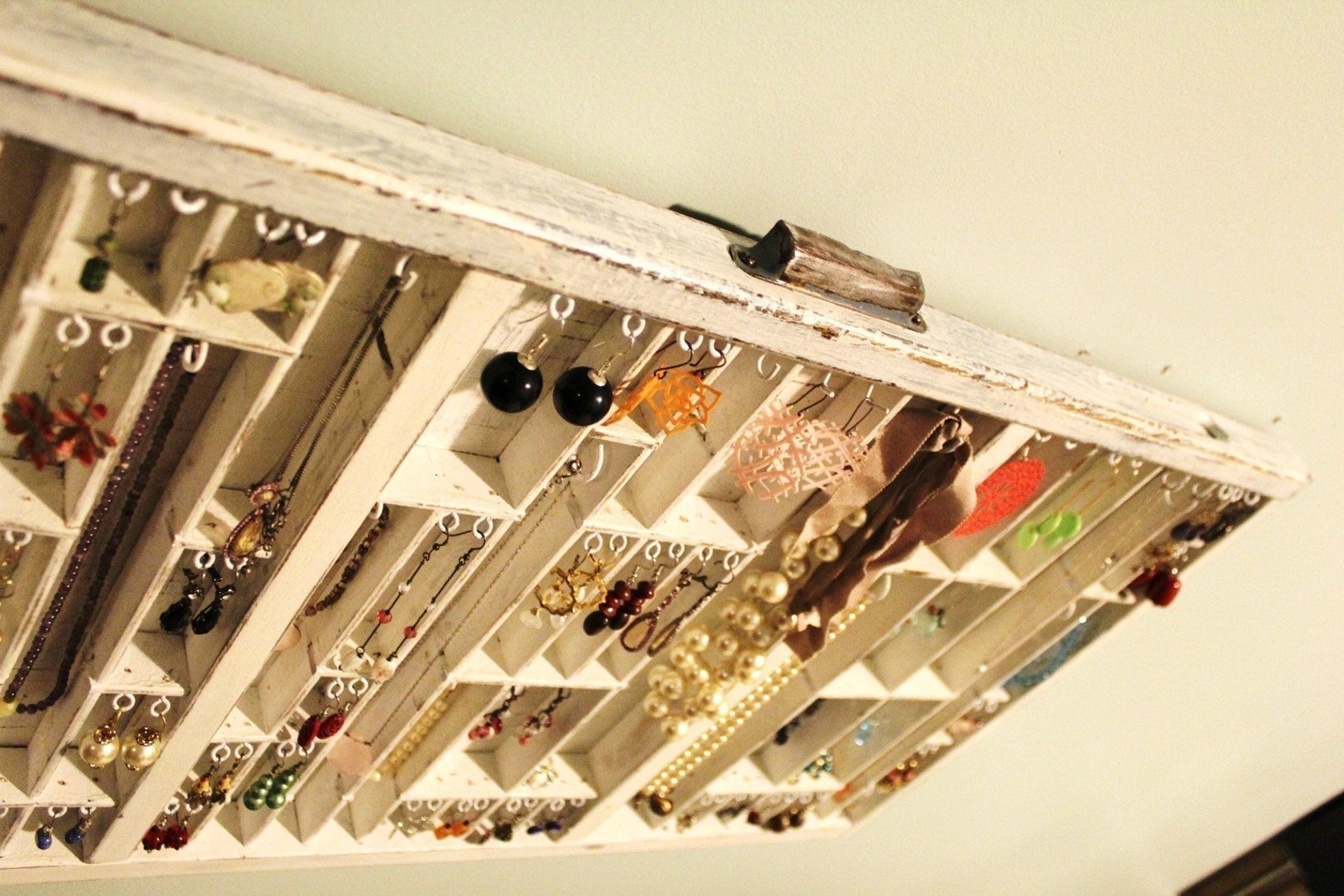 Jewelry Holder White Rustic Etsy