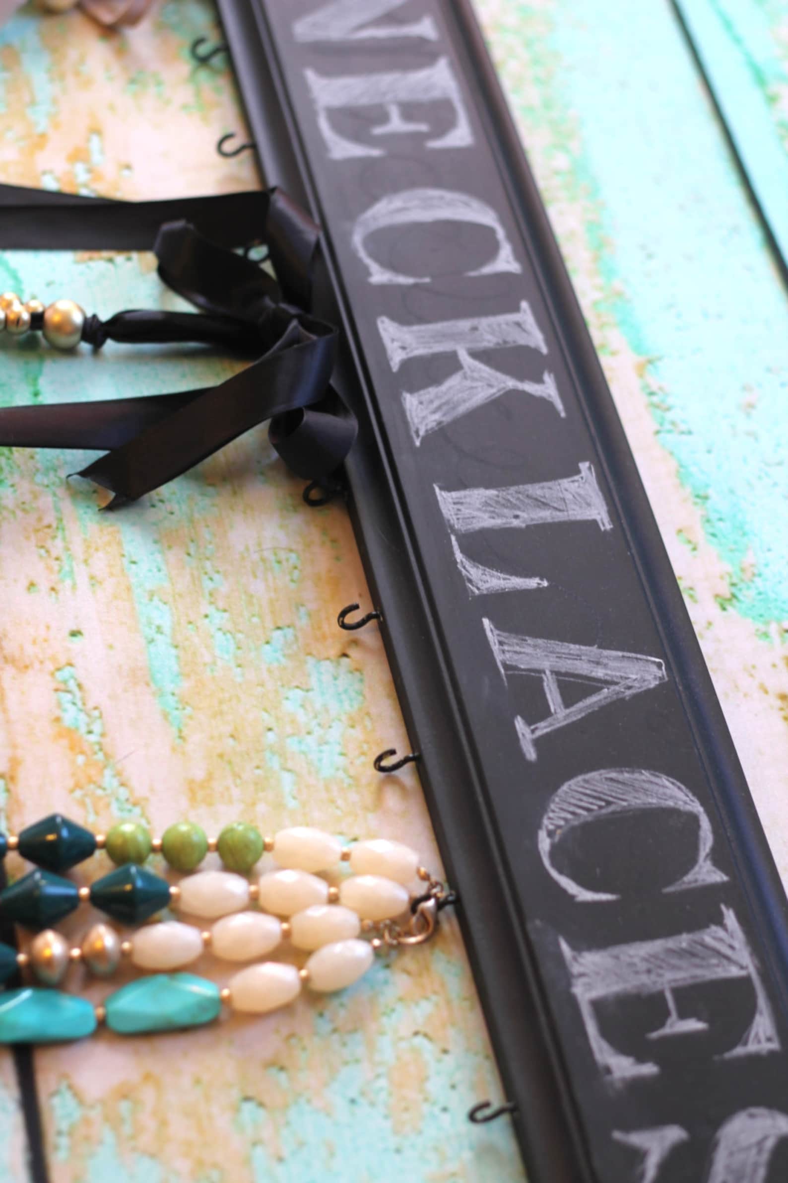 Chalkboard Hook Rack - Etsy