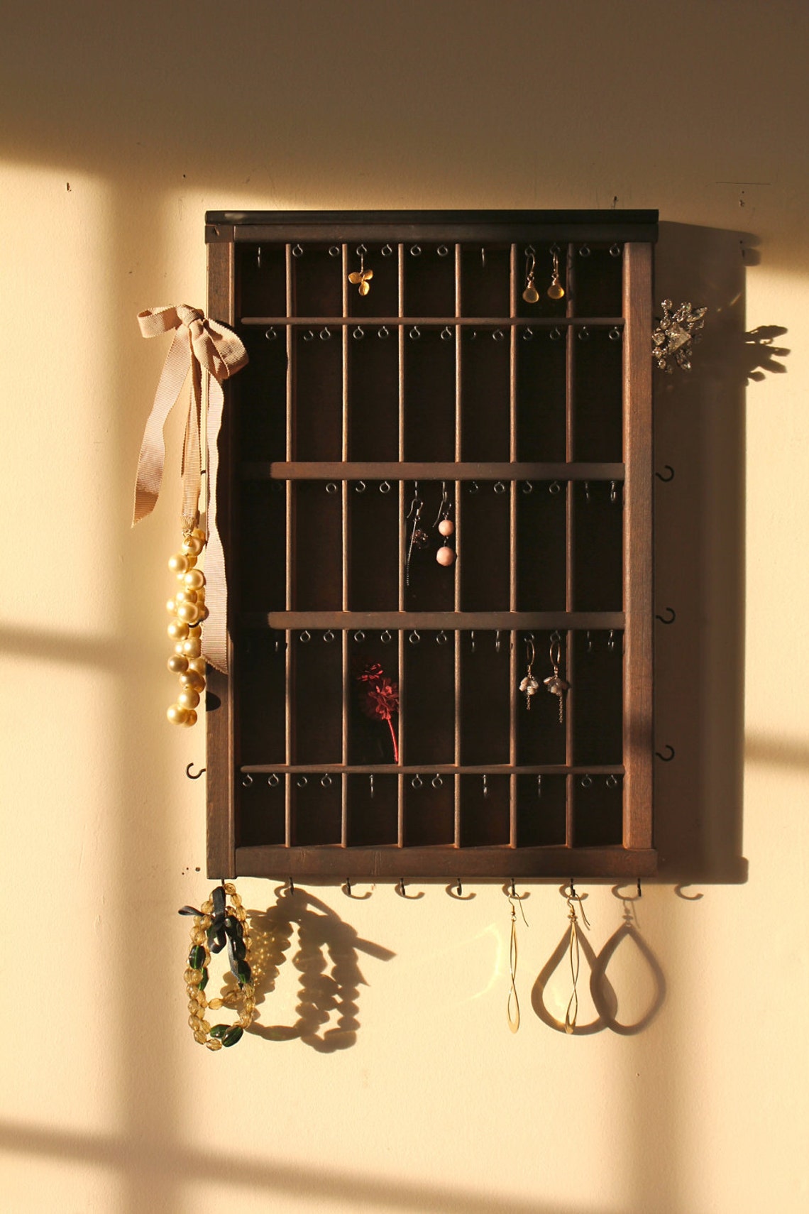 Jewelry Display Natural Wood Etsy