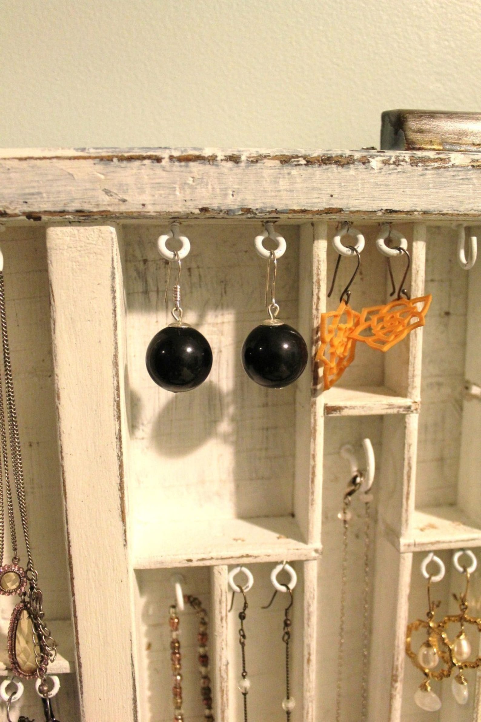 Printers Drawer Jewelry Display White Distressed Etsy