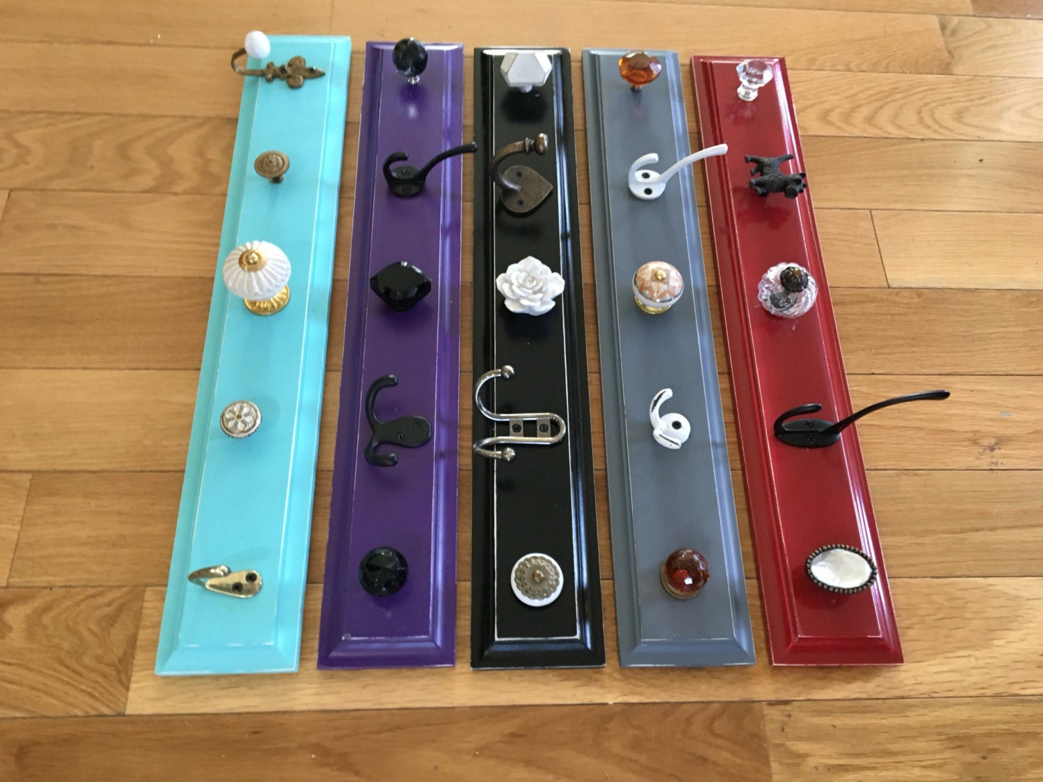 Vibrant Colored Hook Rack - Pick One - Etsy