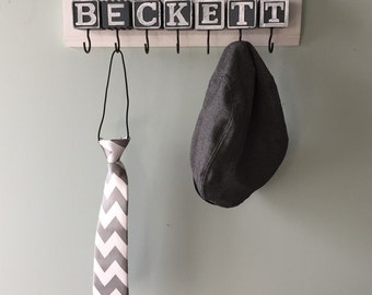 Baby Block Custom Name Hook Board