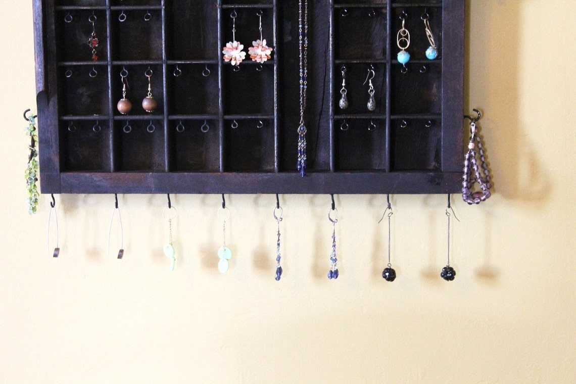Vertical Printers Drawer Jewelry Display Etsy