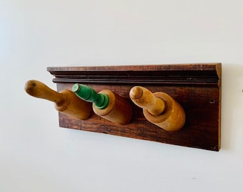 Green Rolling Pin Hook Rack