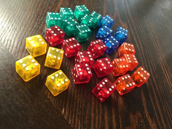 27 Translucent Plastic Dice Inside Dice Math Assemblage Etsy