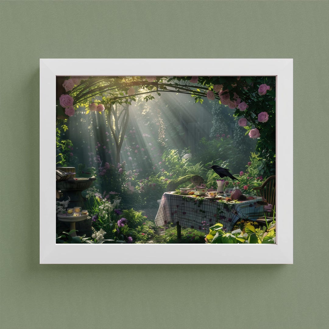 Enchanting Secret Garden Wall Art, Magical Garden Wall Decor, Outdoor ...