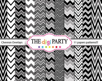 Chevron pattern overlays digital Multi layered pages for scrapbook and card making Commercial Use instant download