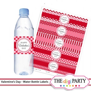 valentine's day water bottle label, love printables, valentine digital gift, available for instant download image 2