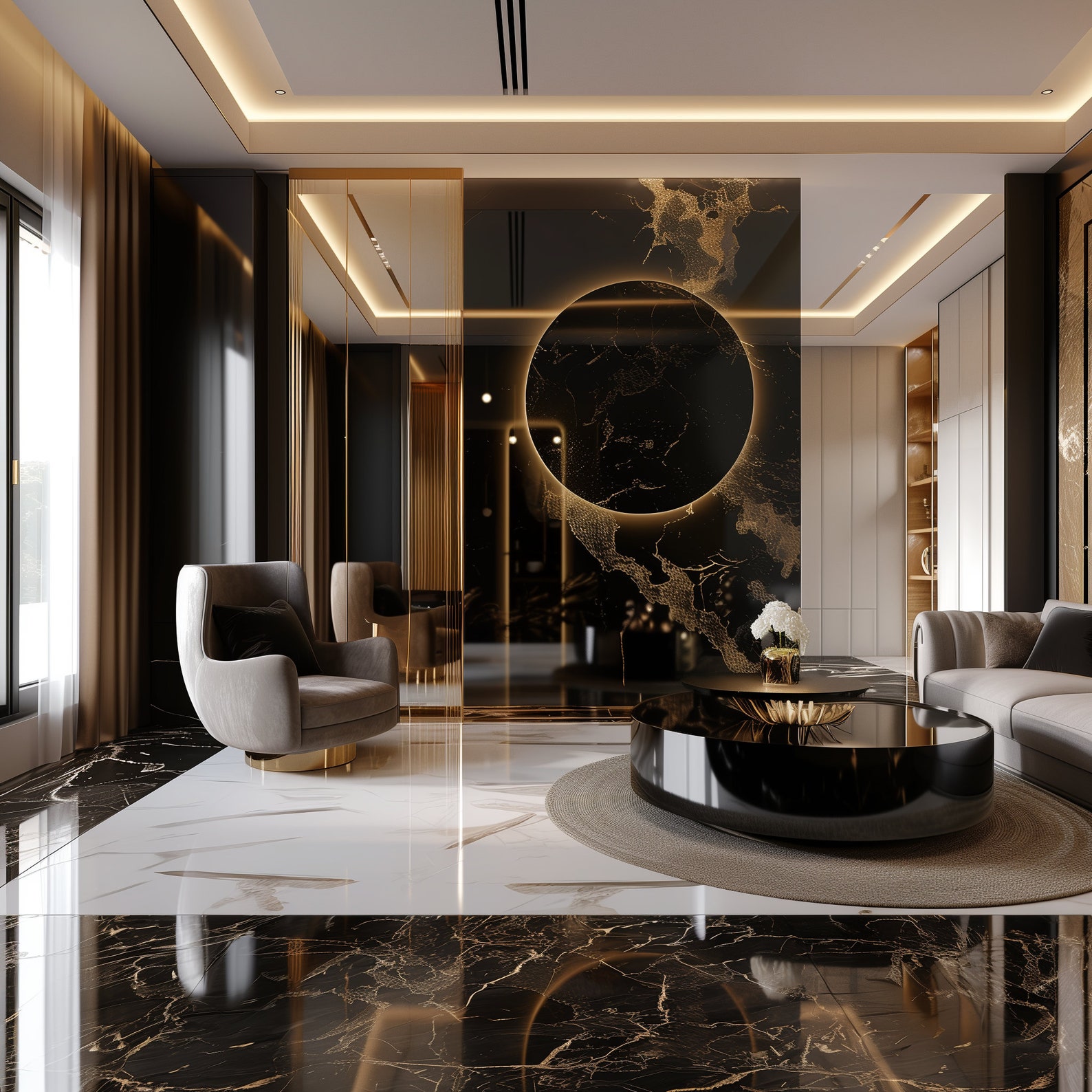 135+ Modern Luxury Home Interior - Instagram Backgrounds - Colors: Gold ...
