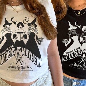 Matching Bridesmaid Bridal Party Funny Bachelorette Shirts, Crop Tops, Bride Sweatshirt - Bridezilla Bride or Die Til Death do Us Party Bach bild 3