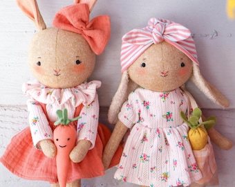 Lili the Petite Bunny Doll PDF pattern - Instant download Sewing Pattern -