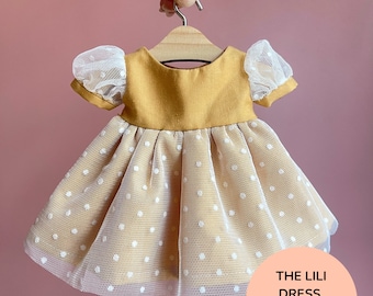 The Lili dress and blouse for 11" - 16" dolls PDF pattern - Instant download Sewing Pattern - Doll clothing - Doll dress pattern -
