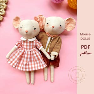 Lula Mouse Doll Sewing Pattern – Heirloom Doll Clothes (PDF Pattern)